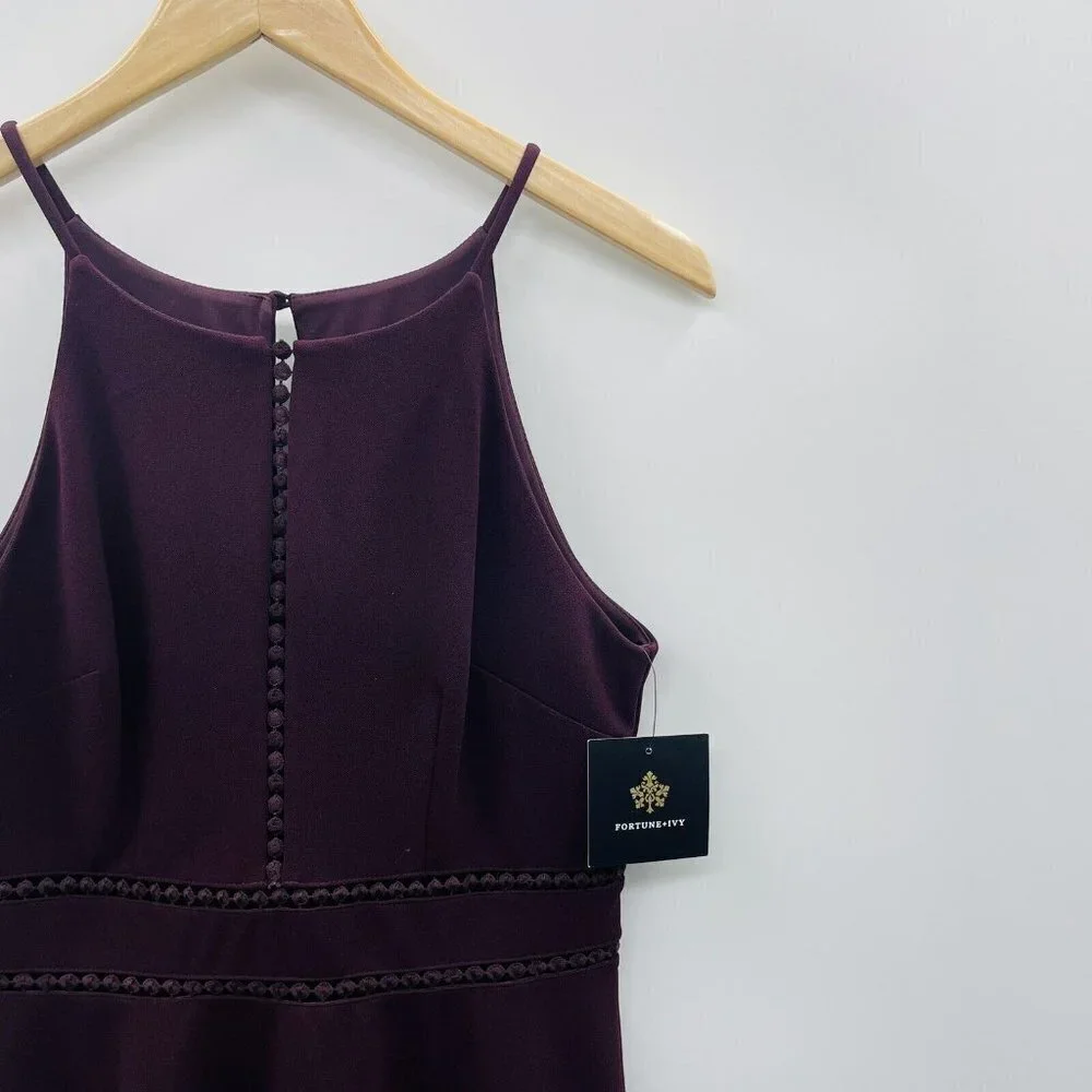 Fortune + Ivy Stitch Fix‎ Womens Size 6 Croft Open Crochet Scuba Crepe Dress